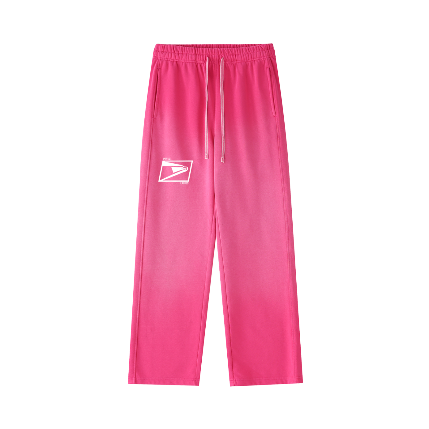 Vintage Washed Gradient Straight-Leg Sweatpants