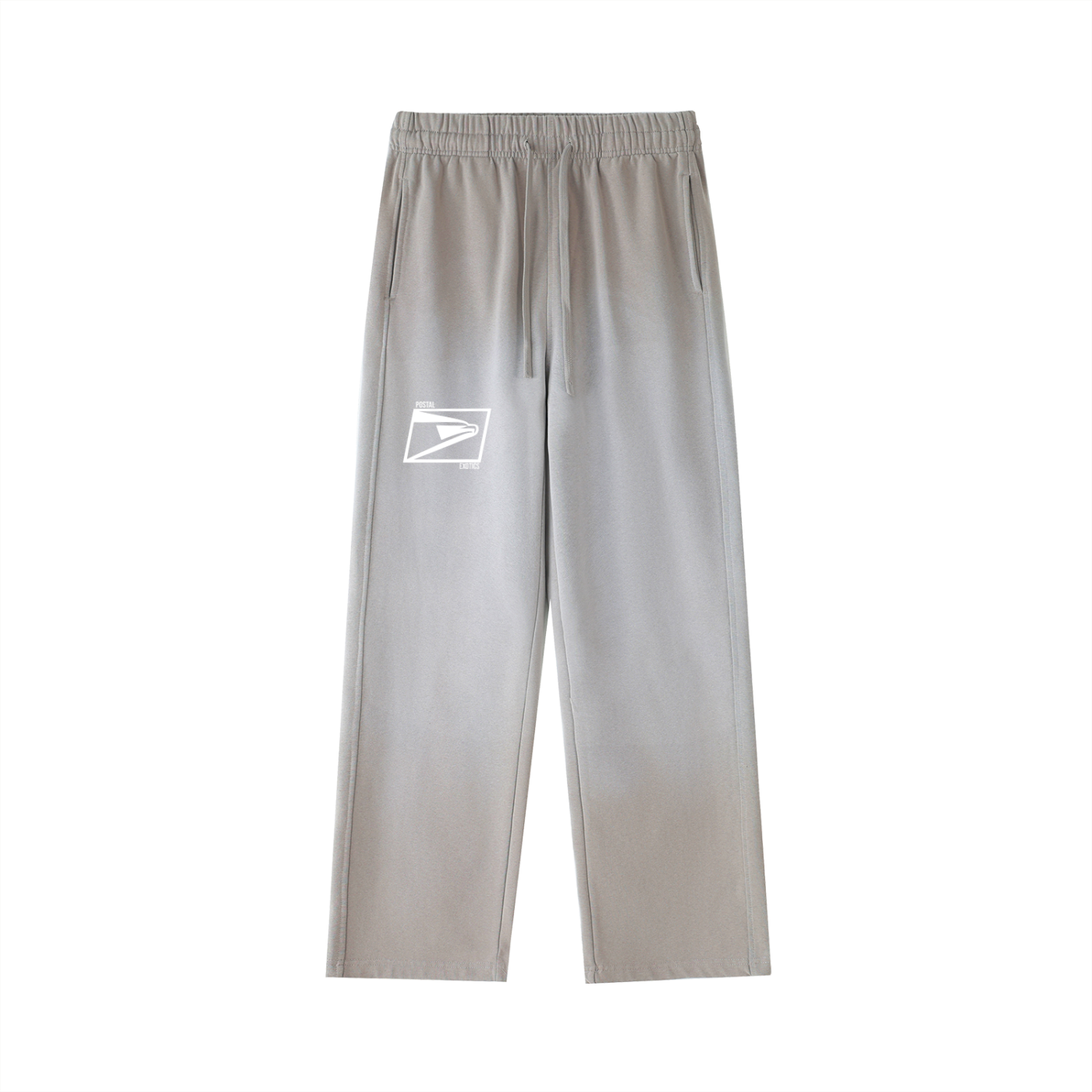 Vintage Washed Gradient Straight-Leg Sweatpants