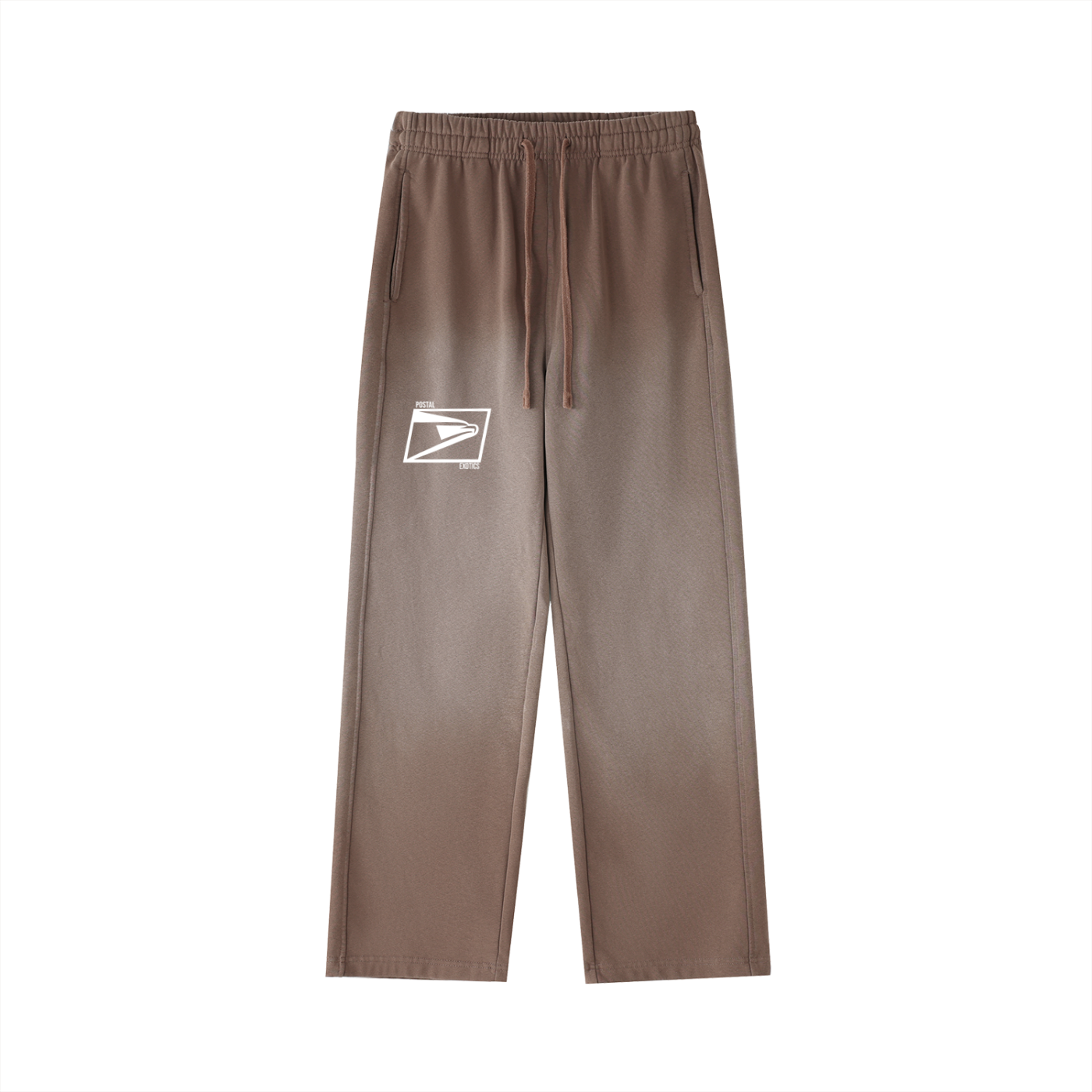 Vintage Washed Gradient Straight-Leg Sweatpants